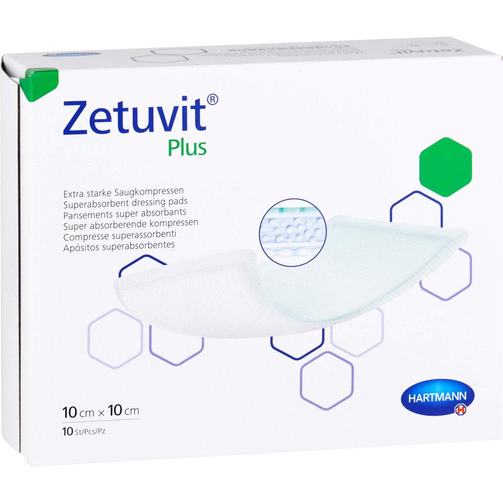 1001 Artikel Medical GmbH Zetuvit Plus extrastarke Saugkompr.steril 10x10 cm 07558337