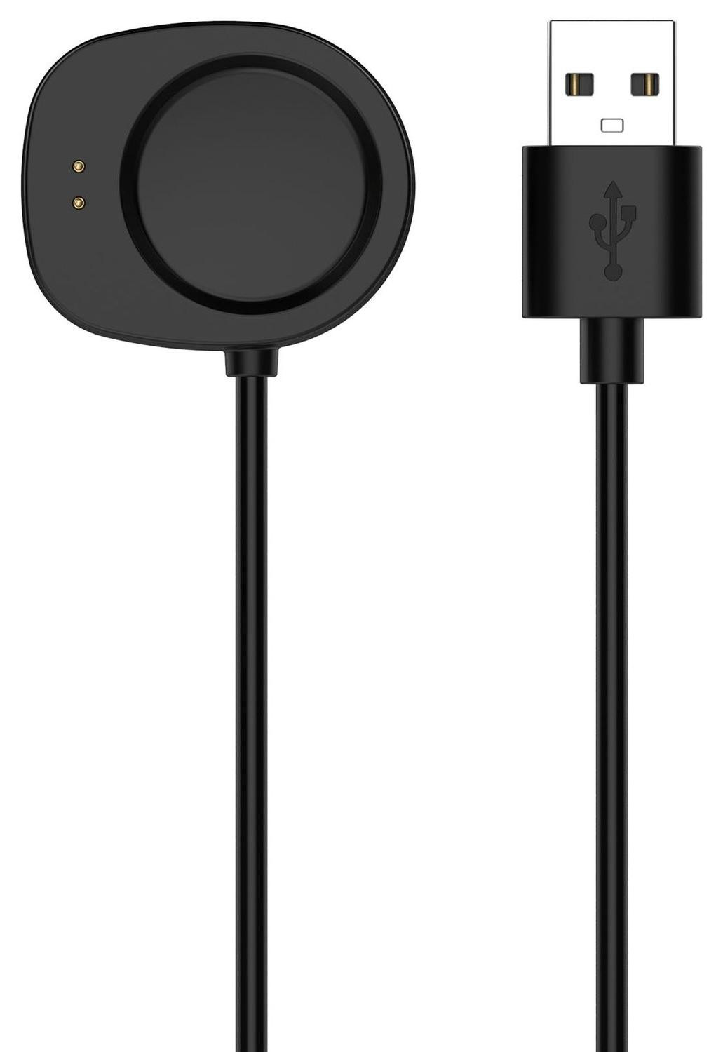 Wigento Oplaadkabel voor Amazfit Balance Smartwatch, USB-poort, 1 meter, zwart
