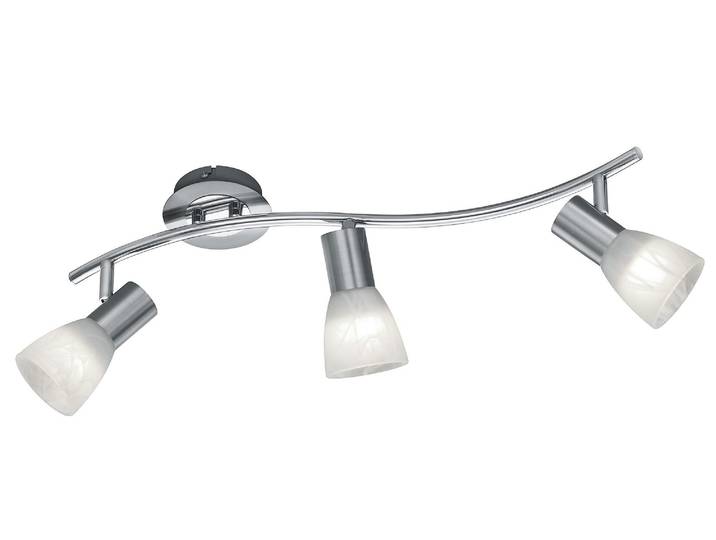TRIO LEUCHTEN LED Deckenstrahler LEVISTO , grau (nickelfarben), 3, Ø 55cm, Leuchten, LED Deckenleuchte, LED Deckenlampe, LED Deckenstrahler