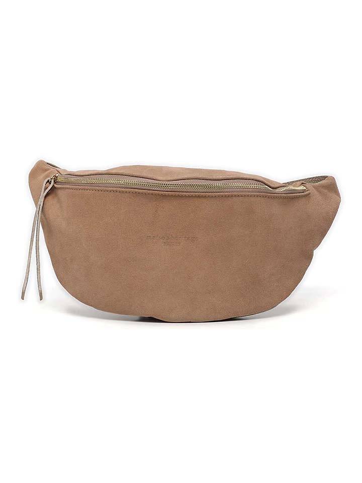 maison héritage PARIS Leder-Umhängetasche "Rachel" in Beige - (B)34 x (H)17 cm - onesize