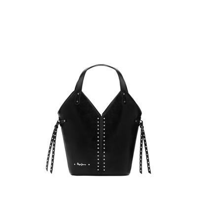 Umhängetasche PEPE JEANS "crossbody bag CANDICE JAM", Damen, Gr. onesize, schwarz, 100% Polyurethan, Taschen Umhängetasche