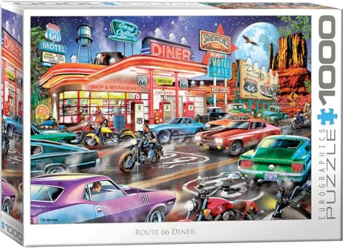 EuroGraphics Legpuzzel Route 66 Diner - 1000 stukjes