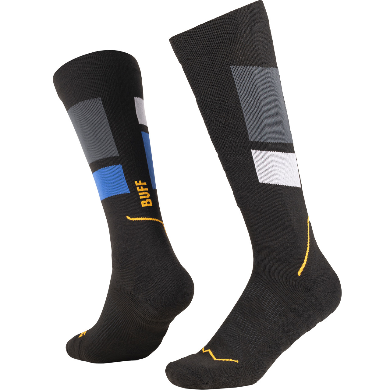BUFF Herren Thermonet Skisocken OVER THE CALF black - M = 39 - 41