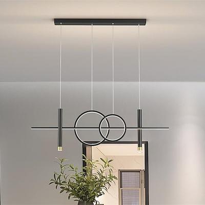 kronleuchter led moderne einfache restaurant bar restaurant club lampe ring streifen beleuchtung