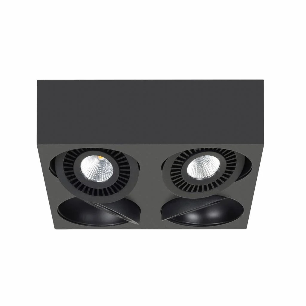 Highlight Spot Eye LED 4-lichts zwart