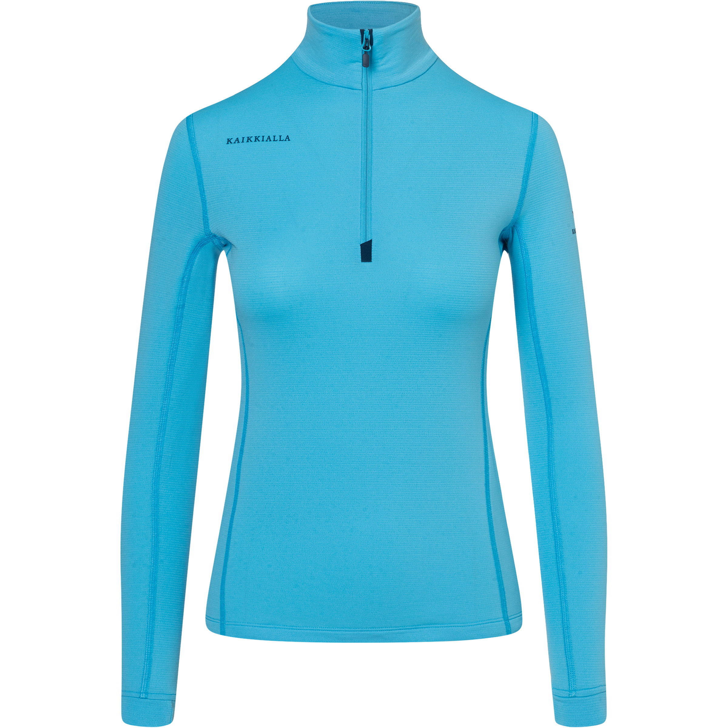 Bergzeit Basics Kaikkialla Saija Half Zip Damen Pullover blau Größe M Camping Elastisch