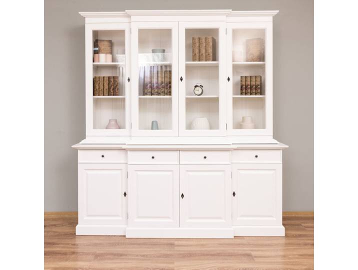 Große Buffetvitrine Landhausstil, mit MDF