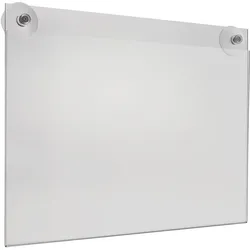 Acrylglastasche mit Saugnäpfen Querformat | A3, Acryl (PMMA), Weich-PVC, transparent