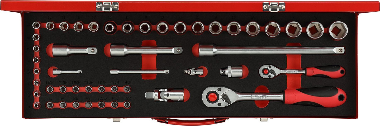 Gedore R46004049 doppelsteeksleutelset 1/4" + 1/2", 49-delig