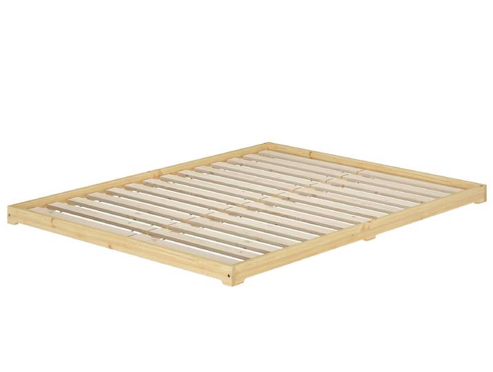 Futonbett Massivholz Extra Niedrig Massivholz Kiefer 160 x 200 cm