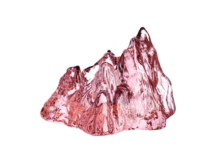 Kosta Boda Photophore The Rock 91 mm Rose