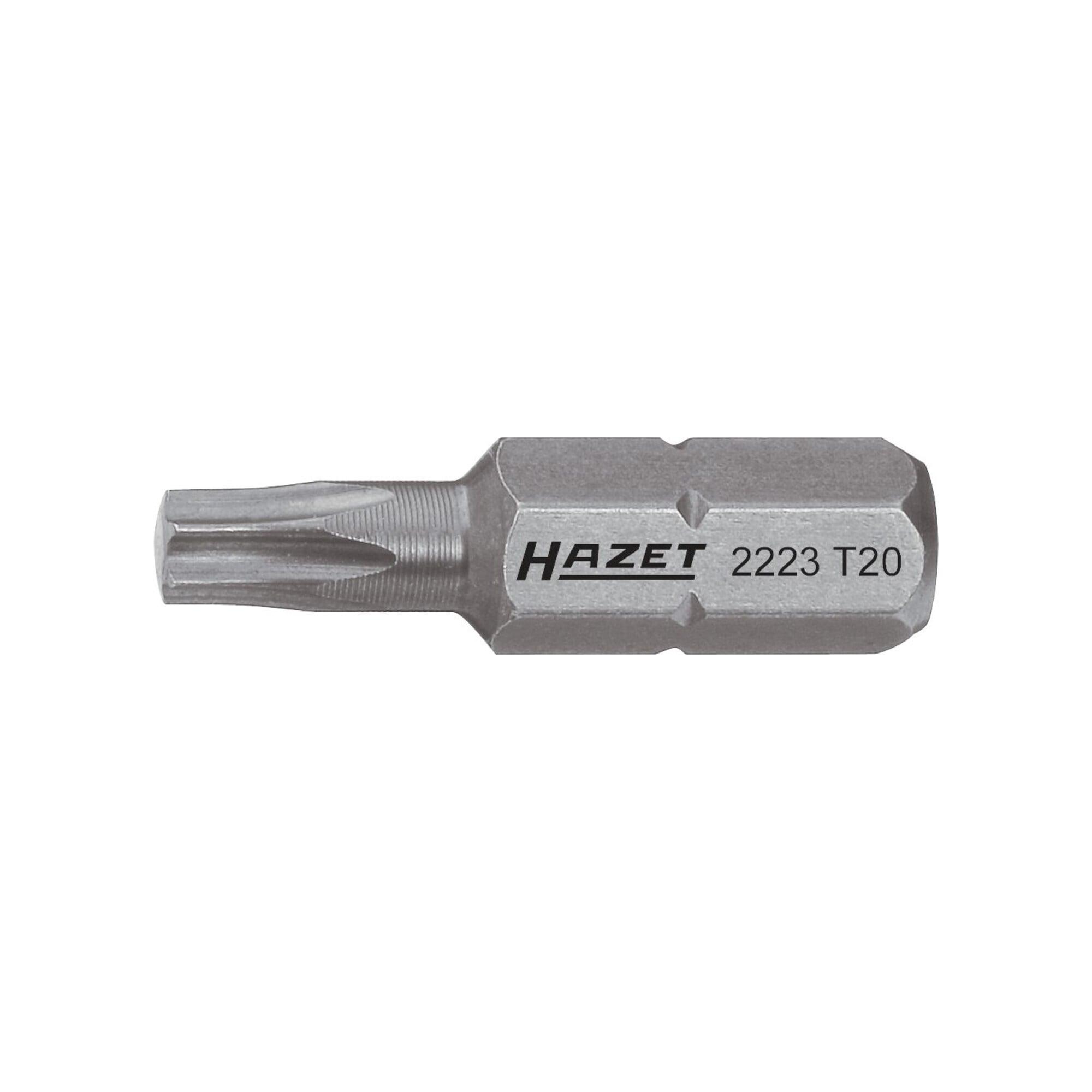 HAZET Bit 2223-T40 Sechskant massiv 6,3 (1/4 Zoll) Innen TX Profil T40)
