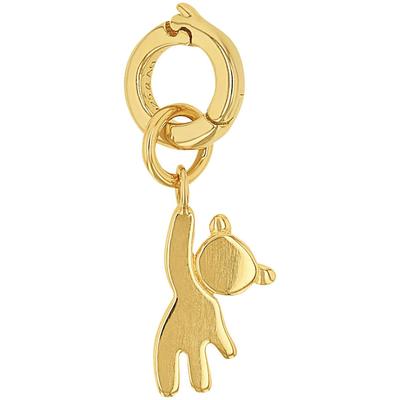 Charm-Einhänger AMOR "Teddybär", gold (gelbgoldfarben), Charms, Damen, Silber 925 (Sterlingsilber)