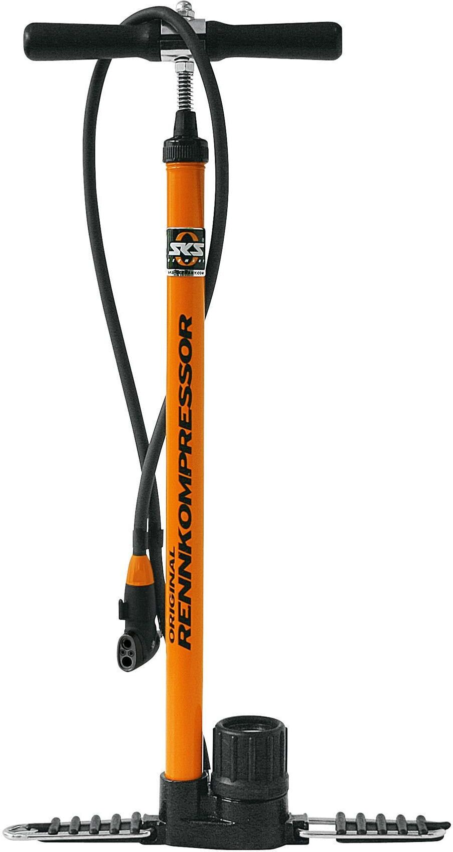 Standpumpe SKS "Rennkompressor Multi Valve", orange, Pumpen, Standpumpe orange Einheitsgröße