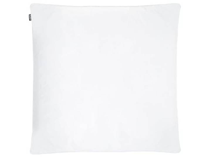 Beliani Kopfkissen Weiß Baumwolle 80 x 80 cm Entenfedern/Daunen Hoch Stoff, Entenfedern-Füllung, Quadratisch