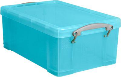 Box, Kunststoff, transparent aqua, 9 l