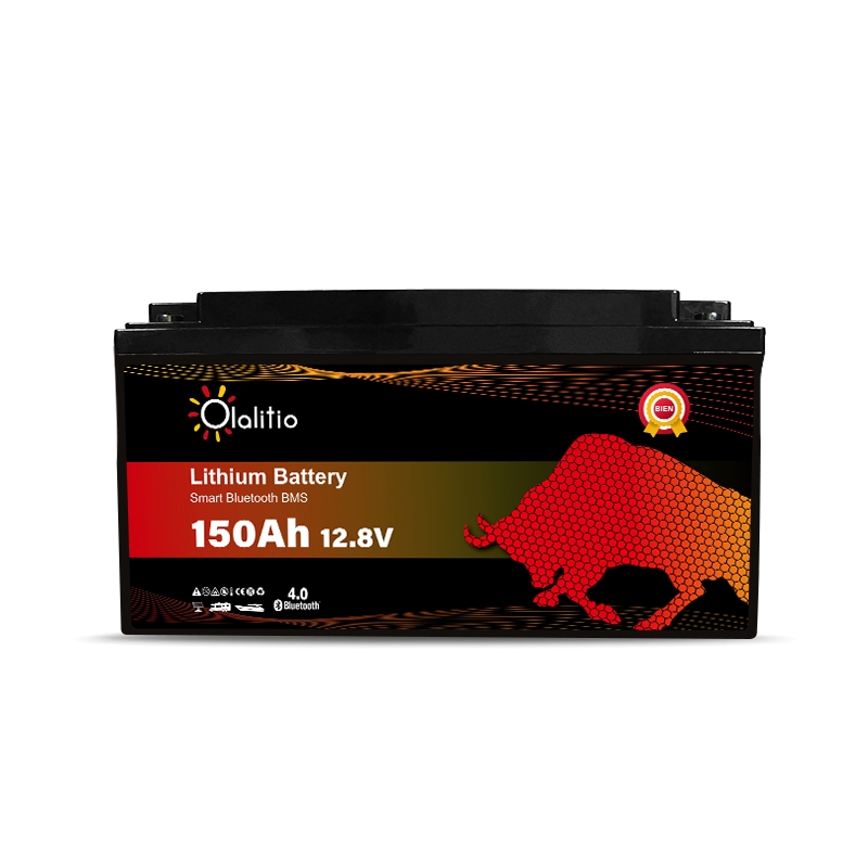 Olalitio OLA-12-150 LiFePO4 12V 150Ah Lithium Batterie mit Smart BMS
