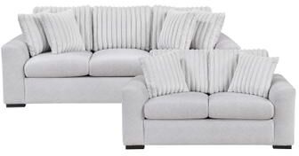Fremont & Park Barnaby Microfiber and Corduroy 2-Piece Living Room Sofa Sets