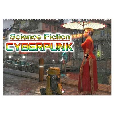 Science Fiction Cyberpunk (Wandkalender 2026 DIN A2 quer), CALVENDO Monatskalender