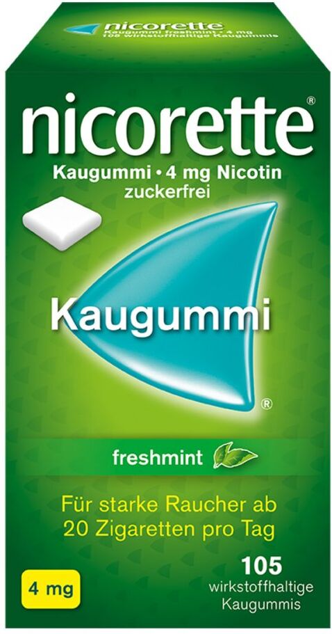 nicorette® Kaugummi 4 mg freshmint 105stk