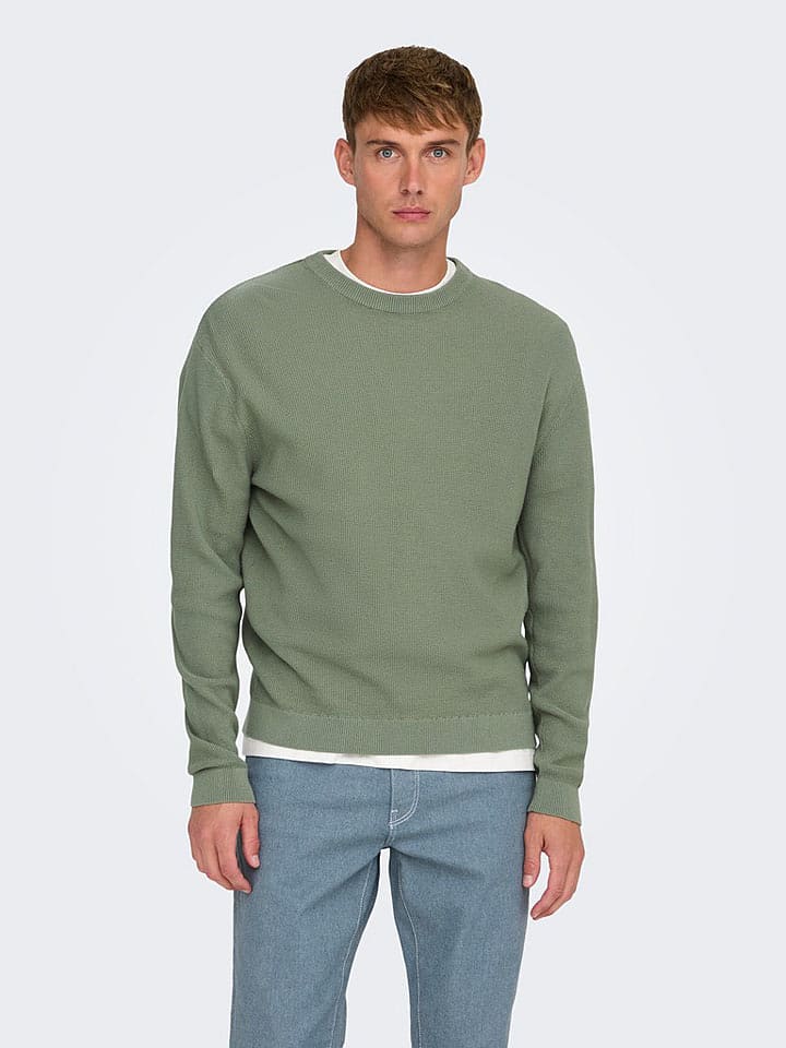 ONLY & SONS Pullover in Salbei - L