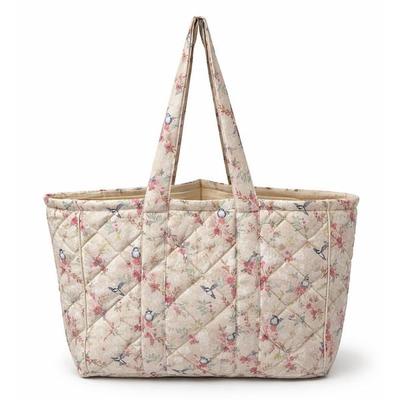 Shopper mit Vogel und Blumenprint