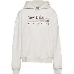 NEW BALANCE Hoodie Damen | Gr. L | beige - beige