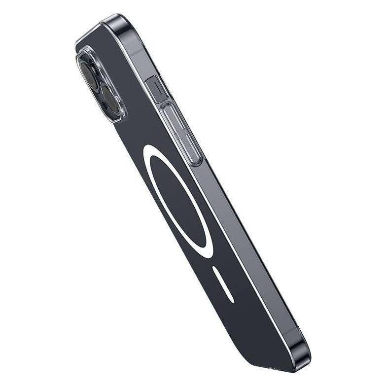 Baseus Phone case Magnetic Crystal Clear for iPhone 13 (transparent) with all-tempered-glass screen (Apple iPhone 13) (ARSJ010602)