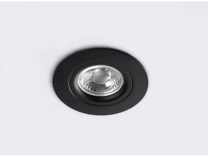 HEITRONIC LED Einbaustrahler DL6809 , schwarz, 1, Ø 7,9cm H: 3,4cm, 1 Stk., Leuchten, Einbaulampe, Einbauleuchte, LED-Downlight, schwenk- und dimmbar, LED Einbaustrahler