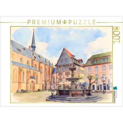 CALVENDO Puzzle Marktplatz in Neustadt an der Weinstraße | 1000 Teile Lege-Größe 64x48cm Foto-Puzzle für glückliche Stunden