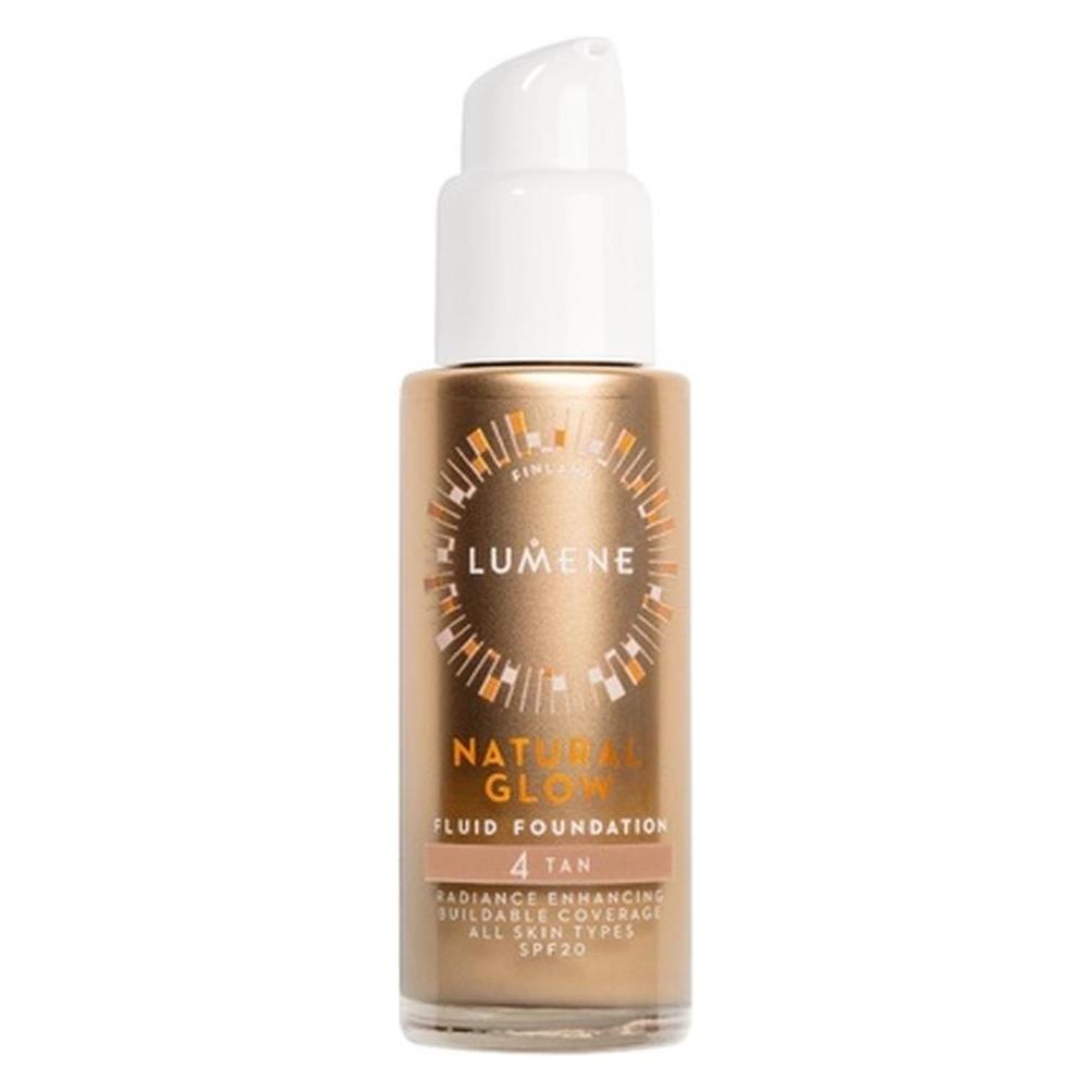 Lumene Natural Glow Fluid Foundation podkład rozświetlający 4 Tan 30ml (4 Tan) (6412600832648)
