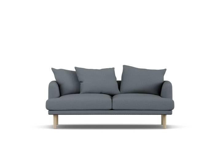 1898 Sjövik sofa Same Blue 6678-witgeoliede eiken, 2,5-zits
