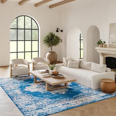 Nourison Grafix Distressed Vintage Medallion Area Rug