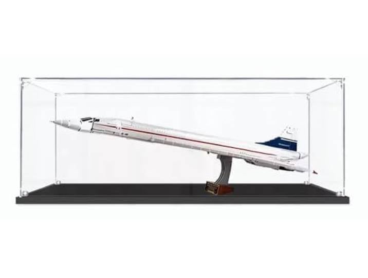 Acryl Modellbox Kompatibel Mit 10318 Concorde Flugzeug Bausteinmodell, Staubdichte Transparente Vitrine (Modell Nicht Im Lieferumfang Enthalten) B,2mm