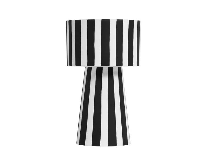 OYOY Cache-pot Toppu Ø15 cm noir-blanc