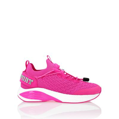 Sneaker PLEIN SPORT "Basic", Damen, Gr. 36, Normalschaft, pink (87, fucsiafluo), Schuhe Sneaker