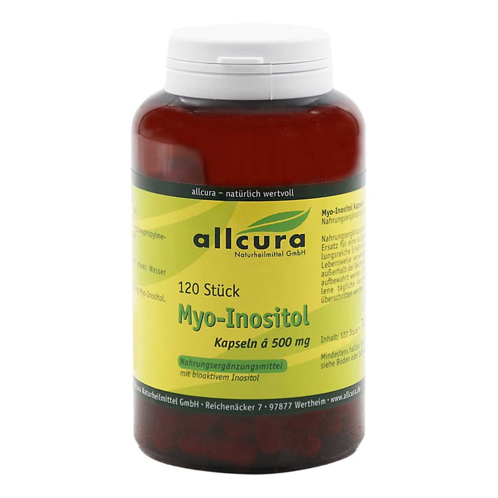 allcura Naturheilmittel GmbH Myo-inositol 500 Mg Kapseln 18792390