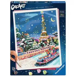 Ravensburger CreArt, Malen nach Zahlen Adults Premium - Weihnachten in Paris