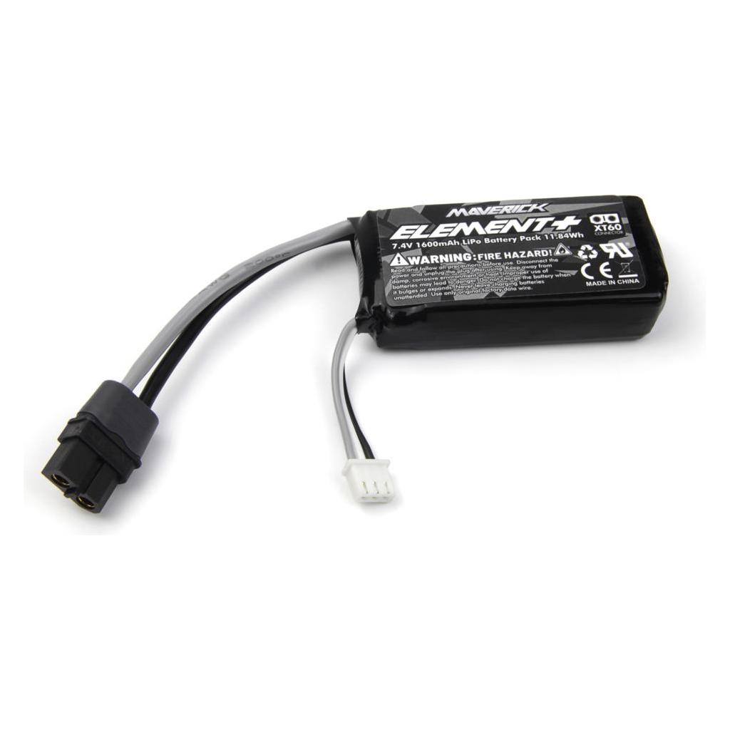 Wittmax Element 7.4V 1600mAh LiPo Battery Pack (XT-60) (1600 mAh, 7.40 V) (MV151110)