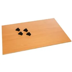 ROLLCART Etagenboden 98x70 cm Holz-Ladefläche braun, 96.5x69.5 cm
