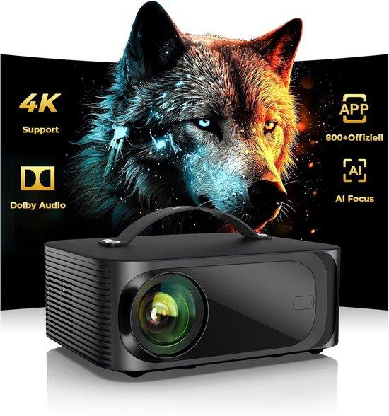 Mini-Beamer - Tragbarer Projektor - 4K-Unterstützung - Dolby Audio - Für das Heimkino