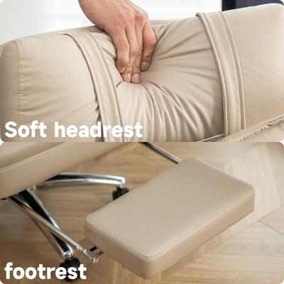 GREATPLANINC Office Chair Computer Chair with Hidden Footrest Swivel Chair