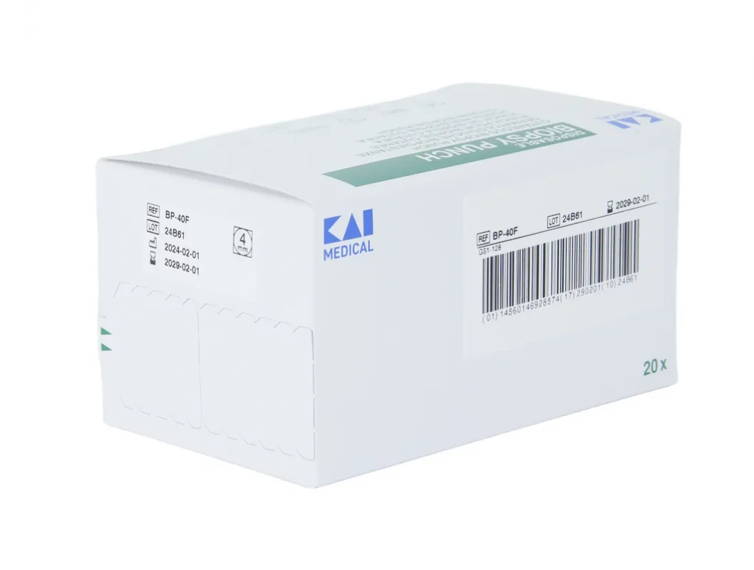 KAI Europe GmbH KAI Biopsy Punch (20 Stück) Einmal Hautstanze, 4,0 mm 48401