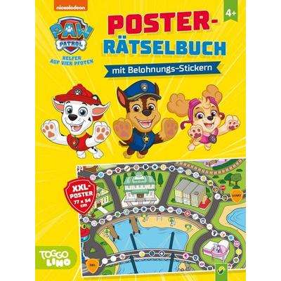 PAW Patrol Poster-Rätselbuch mit Belohnungs-Stickern, Taschenbuch von Schwager & Steinlein Verlag, Schwager & Steinlein, 978-3-8499-4550-3