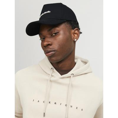Baseball Cap JACK & JONES "JACVESTERBRO CAP NOOS", Herren, Gr. 1, schwarz, Baumwolle, unifarben, Caps