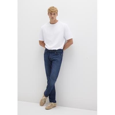Straight-Jeans MAVI "MARCUS", Herren, Gr. 29, Länge 34, schwarz brushed ultra move, 99% Baumwolle, 1% Elasthan, slim fit normal, Jeans Straight-Jeans, Slim Straight Jeans