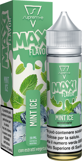 Suprem-e Mint Ice Maxi Flavor Liquido Shot Mix 20ml Menta Ghiaccio