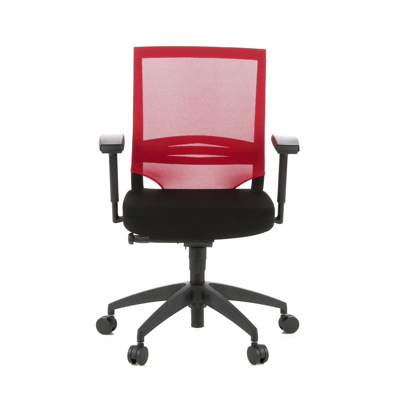 hjh OFFICE Profi Bürostuhl PORTO BASE Stoff / Netzstoff mit Armlehnen (höhenverstellbar)