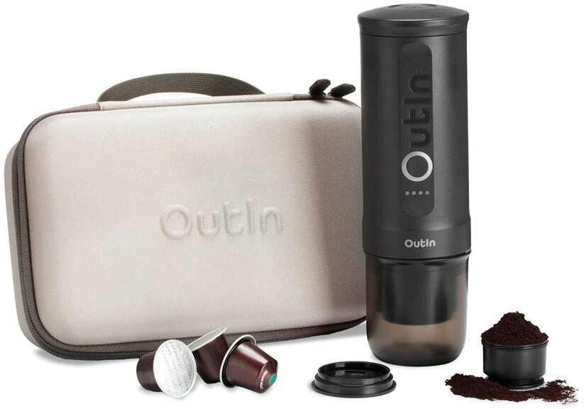 OutIn - Bærbar Espresso Kaffemaskine Sæt - Space Grey