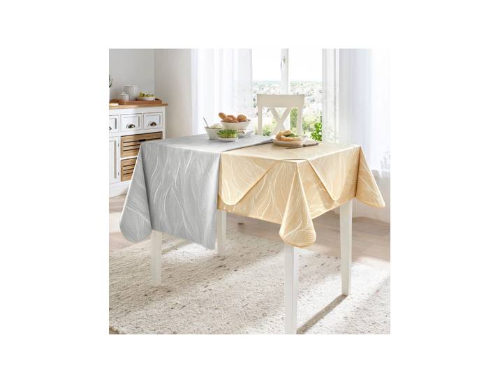 Tischdecke Gr. 4, gelb (ocker), Ø:140cm, Tischdecken, Tischdecke